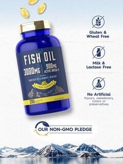 Foto 4 | Foto 4 | Suplemento de Aceite de Pescado Carlyle 3000 Mg 200 Cápsulas Blandas - Venta Internacional