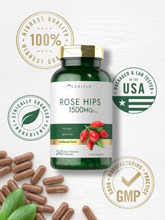Foto 5 | Foto 5 | Suplemento Carlyle Rose Hips 1500 mg 240 Cápsulas - Venta Internacional