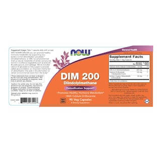 Foto 2 | Foto 2 | Suplemento Now Dim 200 Diindolilmetano con Calcio 90 Cápsulas - Venta Internacional