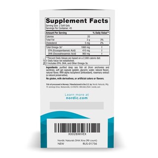 Foto 2 | Foto 2 | Suplemento Nordic Naturals Dha Xtra 1660 Mg Omega-3 90 Geles Blandos - Venta Internacional