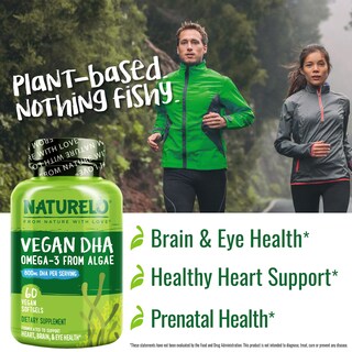 Foto 6 | Foto 6 | Suplemento Naturelo de Aceite Vegano Dha Omega 3 60 Cápsulas Blandas - Venta Internacional