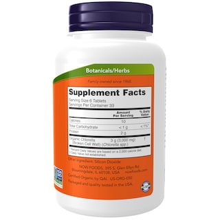 Foto 2 | Foto 2 | Suplemento Now Chlorella Orgánica 500 Mg 200 Tabletas - Venta Internacional