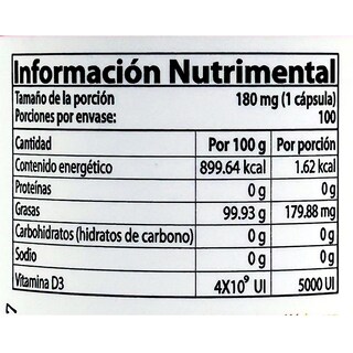 Foto 2 | Foto 2 | Suplemento Natural Health Vitamina D3 de 100 Cápsulas
