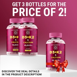 Foto 2 | Foto 2 | Gomitas New Elements de Vitamina D3 K2 y Calcio - Venta Internacional
