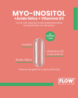 Foto 2 | Foto 2 | Flow Vitaminas Minerales y Suplementos -Myo Inositol con Ácido Fólico y Vitamina D3