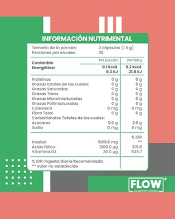 Foto 4 | Foto 4 | Flow Vitaminas Minerales y Suplementos -Myo Inositol con Ácido Fólico y Vitamina D3
