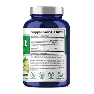 Foto 3 | Foto 3 | Suplemento Nusapure Extracto de Fruta Noni 240 Cápsulas - Venta Internacional