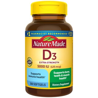 Foto 1 | Foto 1 | Suplemento Nature Made Vitamina D3 5000 Ui 360 Cápsulas Blandas - Venta Internacional