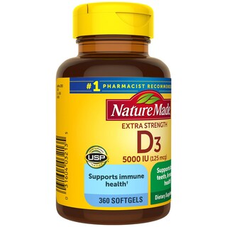 Foto 7 | Foto 7 | Suplemento Nature Made Vitamina D3 5000 Ui 360 Cápsulas Blandas - Venta Internacional