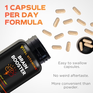 Foto 5 | Foto 5 | Suplemento de Vitaminas Vitales Brain Booster Memory Focus - Venta Internacional