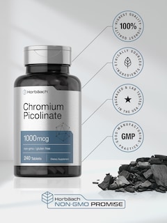 Foto 6 | Foto 6 | Suplemento Horbaach Picolinato de Cromo 1000 mcg 240 Tabletas - Venta Internacional