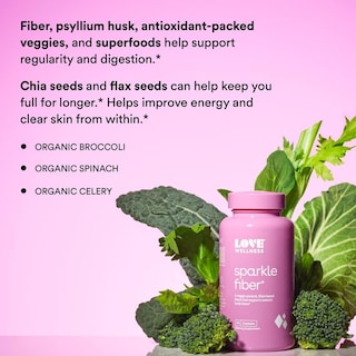 Foto 4 | Foto 4 | Suplemento de Fibra Love Wellness Sparkle Psyllium 90 Cápsulas - Venta Internacional