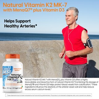 Foto 2 | Foto 2 | Suplemento Doctor's Best Vitamina K2 Mk-7 Natural 60 Cápsulas - Venta Internacional