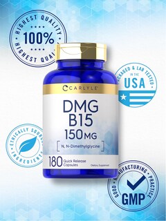 Foto 5 | Foto 5 | Suplemento Carlyle Dmg B15 150 Mg 180 Cápsulas - Venta Internacional