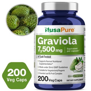 Foto 5 | Foto 5 | Suplemento Nusapure Graviola Equivalente a 7.500 mg 200 Cápsulas Vegetarianas - Venta Internacional