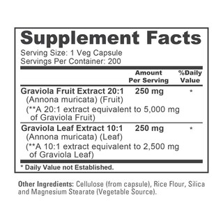 Foto 6 | Foto 6 | Suplemento Nusapure Graviola Equivalente a 7.500 mg 200 Cápsulas Vegetarianas - Venta Internacional