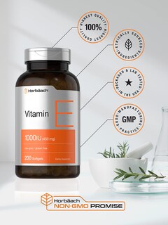 Foto 5 | Foto 5 | Suplemento Horbäach de Vitamina E 1000 Ui Cápsula Blanda 200 Unidades - Venta Internacional