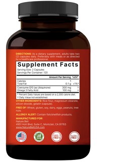 Foto 7 | Foto 7 | Suplemento Naturebell Coq10 Ubiquinona 300 mg con Omega-3 - Venta Internacional