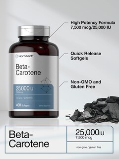 Foto 3 | Foto 3 | Suplemento Horbäach Beta Caroteno 25 000 Ui 400 Softgels - Venta Internacional