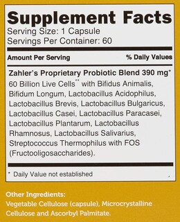 Foto 7 | Foto 7 | Suplemento Probiótico de Alta Potencia Zahler Biodophilus 60 Cápsulas - Venta Internacional