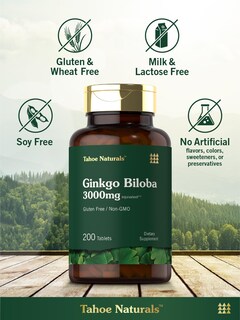 Foto 5 | Foto 5 | Suplemento Carlyle Ginkgo Biloba 3000 Mg 200 Comprimidos - Venta Internacional