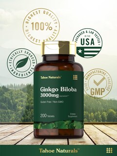 Foto 6 | Foto 6 | Suplemento Carlyle Ginkgo Biloba 3000 Mg 200 Comprimidos - Venta Internacional