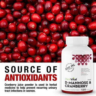 Foto 4 | Foto 4 | Suplemento Plantvital de D-manosa 1000 mg con Arándano 120 Cápsulas - Venta Internacional