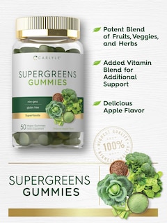 Foto 4 | Foto 4 | Suplemento Carlyle Supergreens Gomies Veganas Sin Ogm Sin Gluten - Venta Internacional