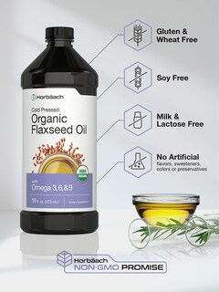 Foto 4 | Foto 4 | Aceite de Linaza Orgánico Horbäach 480 ml Paquete de 3 - Venta Internacional