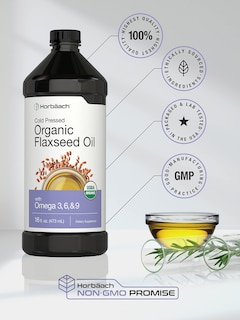 Foto 5 | Foto 5 | Aceite de Linaza Orgánico Horbäach 480 ml Paquete de 3 - Venta Internacional