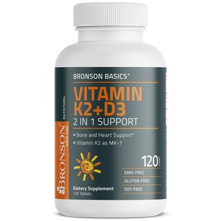 Foto 6 | Foto 6 | Suplemento Bronson Basics de Vitamina K2 D3 5000 Ui/125 Mcg 120 Comprimidos - Venta Internacional
