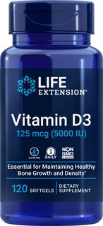 Foto 1 | Foto 1 | Vitamina D3 Life Extension 5000 Iu 120 Cápsulas Blandas - Venta Internacional