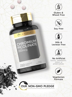 Foto 4 | Foto 4 | Suplemento de Picolinato de Cromo Carlyle 200 Mcg 250 Tabletas - Venta Internacional