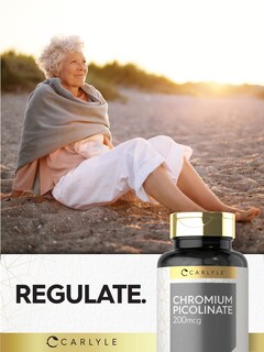 Foto 6 | Foto 6 | Suplemento de Picolinato de Cromo Carlyle 200 Mcg 250 Tabletas - Venta Internacional