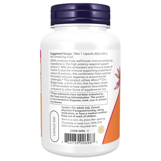 Foto 3 | Foto 3 | Cápsulas Vegetarianas Supplement Now C-1000 De Zinc Y D-3-100 - Venta Internacional