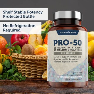 Foto 6 | Foto 6 | Suplemento de Probióticos Vitamin Bounty Pro-50 60 Cápsulas - Venta Internacional