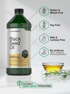 Foto 4 | Foto 4 | Suplemento de Aceite de Semilla Negra Horbäach 4600 Mg 460 Ml Prensado En Frío - Venta Internacional