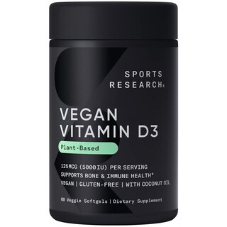 Foto 1 | Foto 1 | Vitamina D3 Sports Research Vegana 5000 Iu 60 Cápsulas Blandas - Venta Internacional