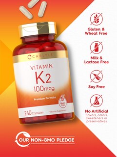 Foto 5 | Foto 5 | Suplemento Carlyle de Vitamina K2 100 Mcg Mk-4 240 Cápsulas - Venta Internacional