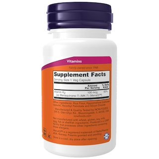 Foto 2 | Foto 2 | Suplemento Now Mk-7 De Vitamina K-2 100 Mcg 60 Cápsulas Vegetarianas - Venta Internacional