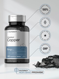 Foto 5 | Foto 5 | Suplemento Horbäach de Cobre Quelado 6 Mg 300 Comprimidos - Venta Internacional