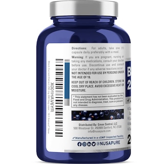 Foto 3 | Foto 3 | Suplemento Nusapure Extracto de Grosella Negra 2500 mg 10:1 200 Cápsulas - Venta Internacional