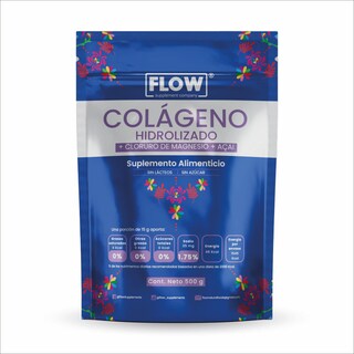 Foto 1 | Foto 1 | Flow Vitaminas Minerales y Suplementoscolágeno Hidrolizado Açaí y Cloruro de Magnesio de 500 g