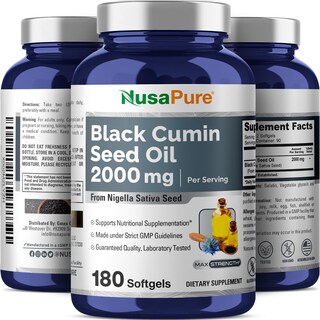 Foto 4 | Foto 4 | Suplemento Nusapure Aceite de Semilla Negra 2000 mg 180 Cápsulas - Venta Internacional