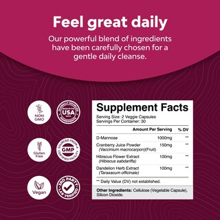 Foto 3 | Foto 3 | Cápsulas de D-manosa Supplement Natures Craft 1000 Mg, 60 Cápsulas - Venta Internacional