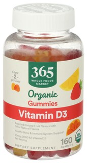 Foto 1 | Foto 1 | Gomitas Orgánicas con Vitamina D3 Supplements 365 de Whole Foods Market - Venta Internacional