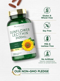 Foto 4 | Foto 4 | Suplemento Carlyle Lecitina de Girasol 2400 Mg 200 Cápsulas- Venta Internacional