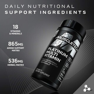Foto 4 | Foto 4 | Suplementos Multivitamínicos MuscleTech Platinum 90 Comprimidos - Venta Internacional