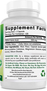 Foto 5 | Foto 5 | Suplemento de Ácido Alfa Lipoico Best Naturals 300 mg 120 Cápsulas - Venta Internacional