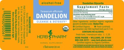 Foto 2 | Foto 2 | Extracto Líquido Limpiador de Diente de León Herb Pharm 30 ml Sin Alcohol - Venta Internacional